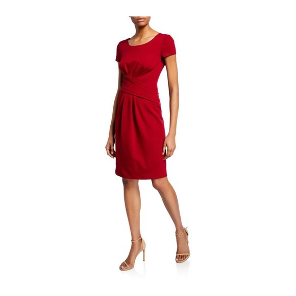 Emporio Armani Dresses & Skirts - Emporio Armani Ruched-Front Milano Jersey Dress